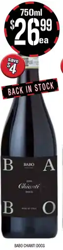 Farmer Jack's Babo chianti docg offer