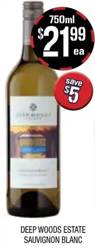 Farmer Jack's Deep woods estate sauvignon blanc offer