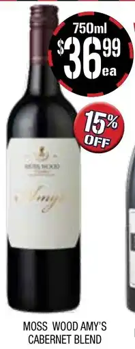 Farmer Jack's Moss wood amy's cabernet blend offer