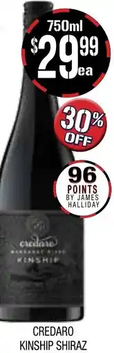 Farmer Jack's Credaro kinship shiraz offer