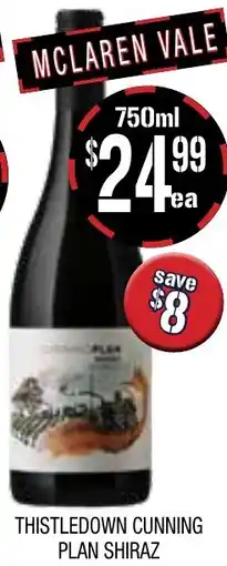 Farmer Jack's Thistledown cunning plan shiraz offer