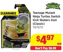 Mr Toys Teenage Mutant Ninja Turtles Switch Kick Skaters Asst offer