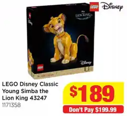Mr Toys LEGO Disney Classic Young Simba the Lion King offer
