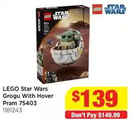 Mr Toys LEGO Star Wars Grogu With Hover Pram offer