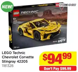 Mr Toys LEGO Technic Chevrolet Corvette Stingray offer
