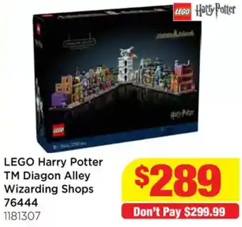 Mr Toys LEGO Harry Potter TM Diagon Alley Wizarding Shops offer