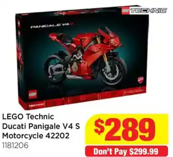 Mr Toys LEGO Technic Ducati Panigale V4 S Motorcycle offer