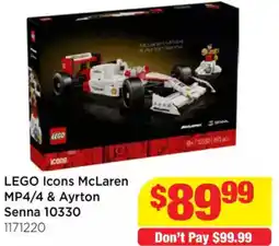 Mr Toys LEGO Icons McLaren MP4/4 & Ayrton Senna offer