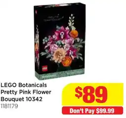 Mr Toys LEGO Botanicals Pretty Pink Flower Bouquet offer