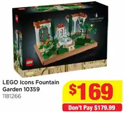 Mr Toys LEGO Icons Fountain Garden offer