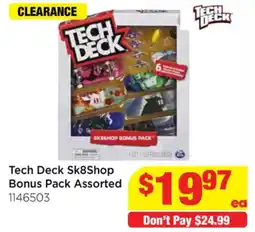 Mr Toys Tech Deck Sk8Shop Bonus Pack Assorted offer