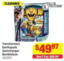 Mr Toys Transformers Earthspark Spinchanger Bumblebee offer