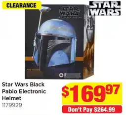 Mr Toys Star Wars Black Pablo Electronic Helmet offer