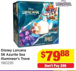 Mr Toys Disney Lorcana S6 Azurite Sea Illumineer's Trove offer