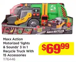 Mr Toys Maxx Action Motorized 'lights & Sounds' 3 In 1 Recycle Truck With 15 Accessories offer