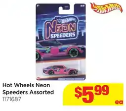 Mr Toys Hot Wheels Neon Speeders Assorted offer