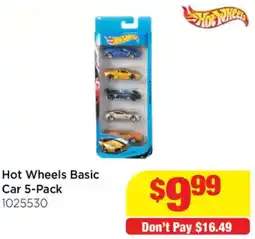 Mr Toys Hot Wheels Basic Car 5-Pack offer