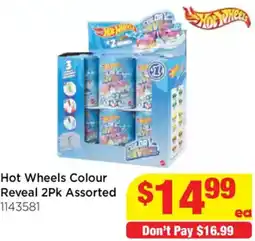 Mr Toys Hot Wheels Colour Reveal 2Pk Assorted offer