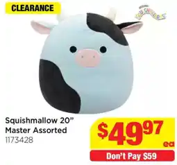Mr Toys Squishmallow 20" Master Assorted offer
