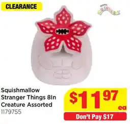 Mr Toys Squishmallow Stranger Things 8ln ea Creature Assorted offer