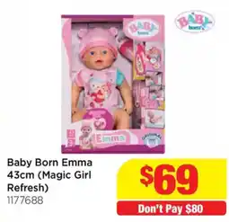 Mr Toys Baby Born Emma (Magic Girl Refresh) offer