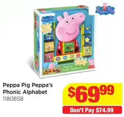 Mr Toys Peppa Pig Peppa's Phonic Alphabet offer