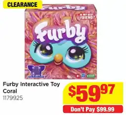 Mr Toys Furby Interactive Toy Coral offer