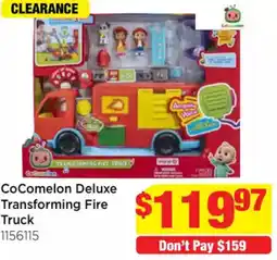 Mr Toys CoComelon Deluxe Transforming Fire Truck offer