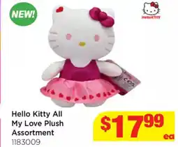 Mr Toys Hello Kitty All My Love Plush Assortment offer
