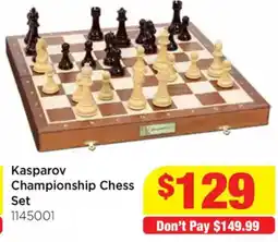 Mr Toys Kasparov Championship Chess Set offer