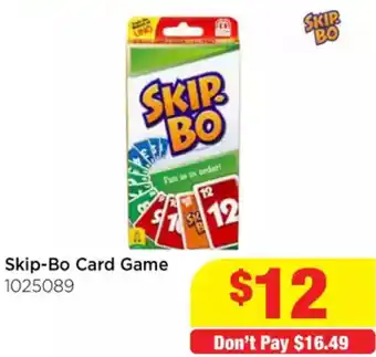 Mr Toys Skip-Bo Card Game offer