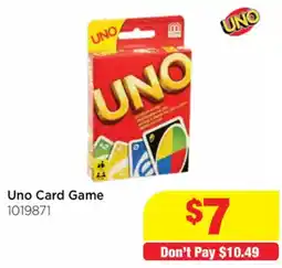 Mr Toys Uno Card Game offer