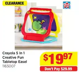 Mr Toys Crayola 5 In 1 Creative Fun Tabletop Easel offer