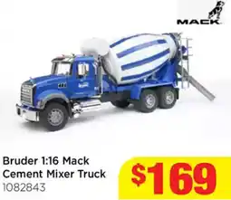 Mr Toys Bruder 1:16 Mack Cement Mixer Truck offer