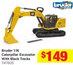 Mr Toys Bruder 1:16 Caterpillar Excavator With Black Tracks offer