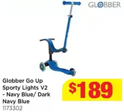 Mr Toys Globber Go Up Sporty Lights V2 - Navy Blue/Dark Navy Blue offer