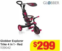 Mr Toys Globber Explorer Trike 4 In 1 - Red offer