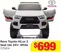 Mr Toys Revo Toyota HiLux 2 Seat Ute 24V- White offer