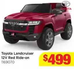 Mr Toys Toyota Landcruiser 12V Red Ride-on offer