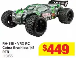 Mr Toys RH-818 - VRX RC Cobra Brushless 1/8 RTR offer