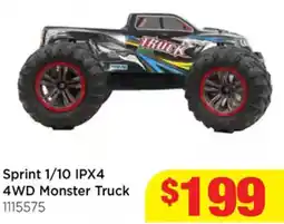 Mr Toys Sprint 1/10 IPX4 4WD Monster Truck offer
