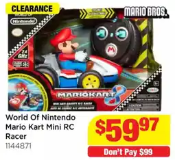Mr Toys World Of Nintendo Mario Kart Mini RC Racer offer
