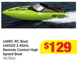 Mr Toys UdiRC RC Boat Udi020 2.4GHz. Remote Control High Speed Boat offer