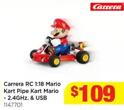 Mr Toys Carrera RC 1:18 Mario Kart Pipe Kart Mario offer