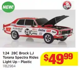 Mr Toys 1:24 28C Brock LJ Torana Spectra Rides Light Up - Plastic offer