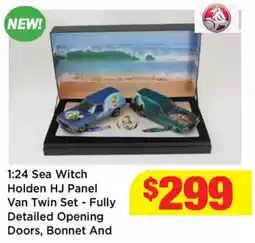 Mr Toys 1:24 Sea Witch Holden HJ Panel Van Twin Set - Fully Detailed Opening Doors, Bonnet And offer