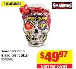 Mr Toys Smashers Dino Island Giant Skull offer
