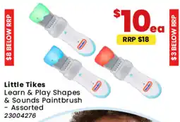 Toymate Little Tikes Learn & Play Shapes & Sounds Paintbrush - Assorted offer