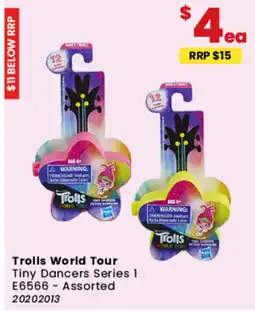 Toymate Trolls World Tour Tiny Dancers Series 1 E6566 - Assorted offer