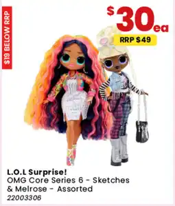 Toymate OMG Core Series 6 - Sketches & Melrose - Assorted offer